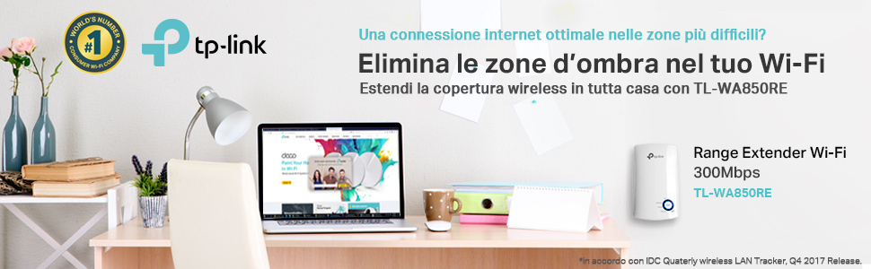 Rafforza la tua rete Wi-Fi con il TP-Link TL-WA850RE