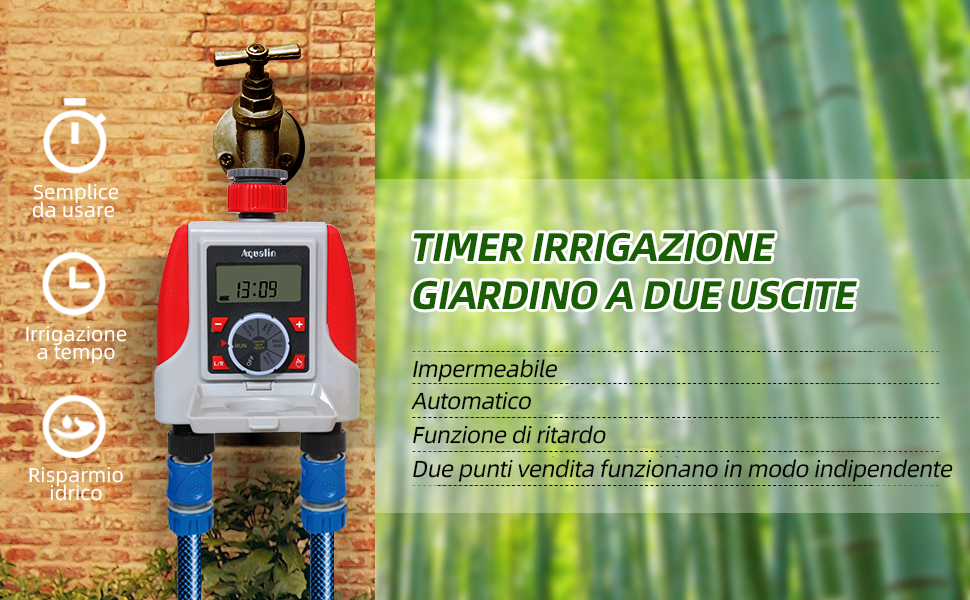 Aqualin: il timer per l’irrigazione del tuo giardino