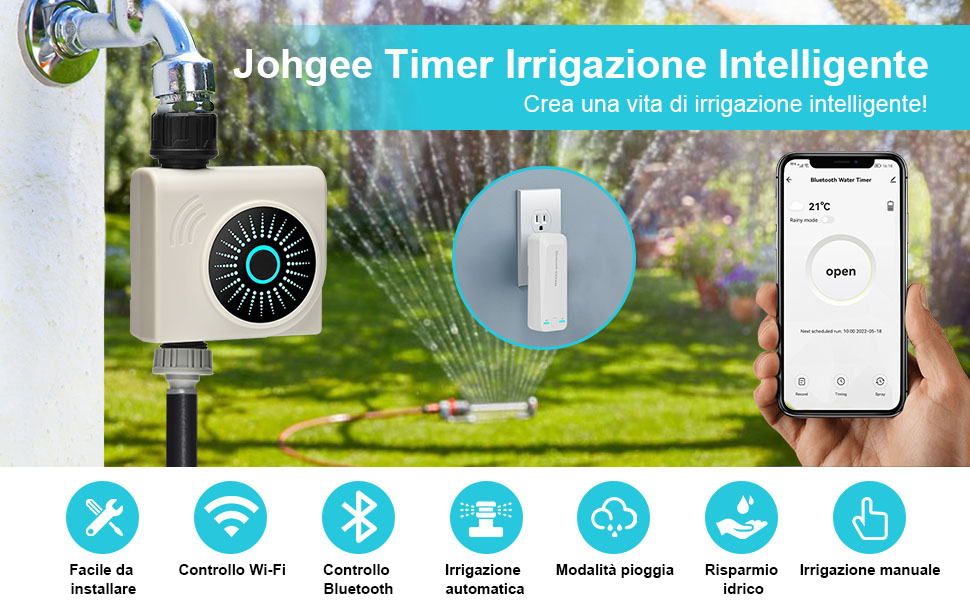 Irrigazione automatica facile da usare: scopri il timer WiFi