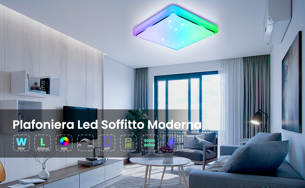 OTREN Plafoniera LED WiFi RGB: Pro e Contro