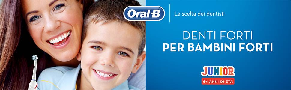 Oral-B Spazzolino Elettrico Ricaricabile Junior Smart: L’igiene orale anche per i piu piccoli