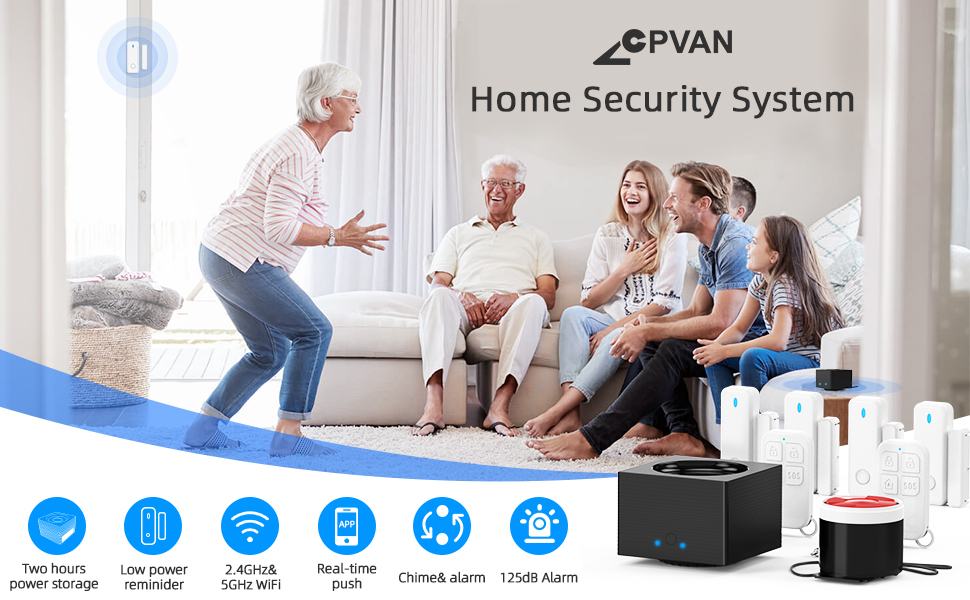 CPVAN Allarme Casa: Antifurto WiFi con App e Alexa