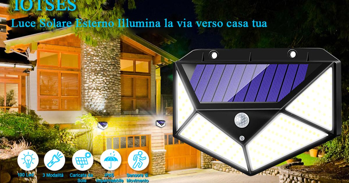 Faretto Solare IOTSES 100LED per Esterni – Recensione