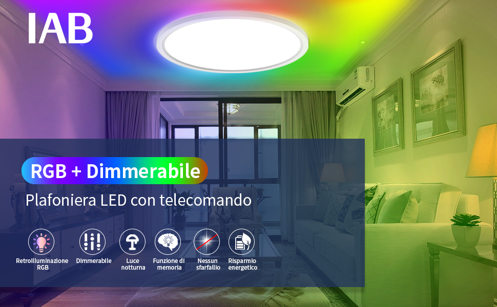 IAB Plafoniera LED Soffitto RGB: Recensione e Opinioni