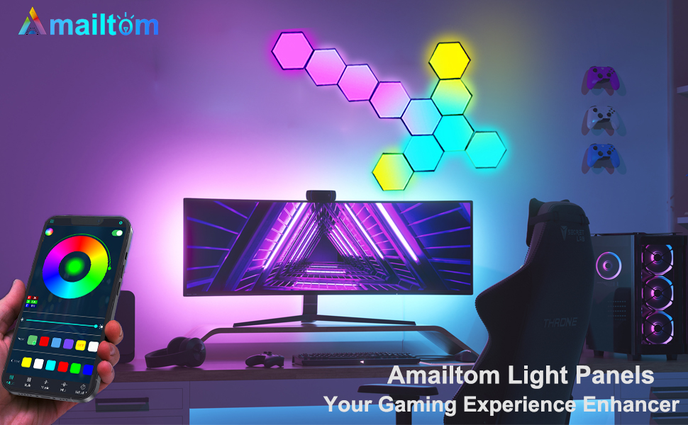 Illumina la tua Gaming Room con le Applique da Parete LED RGB