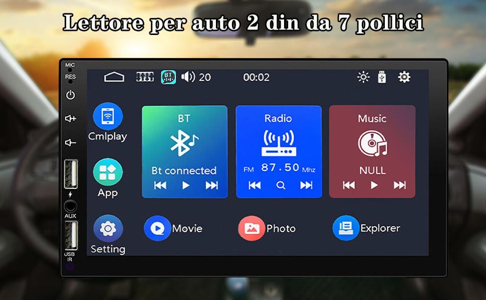 La tua auto merita l’Autoradio Bluetooth 2 DIN Car Stereo