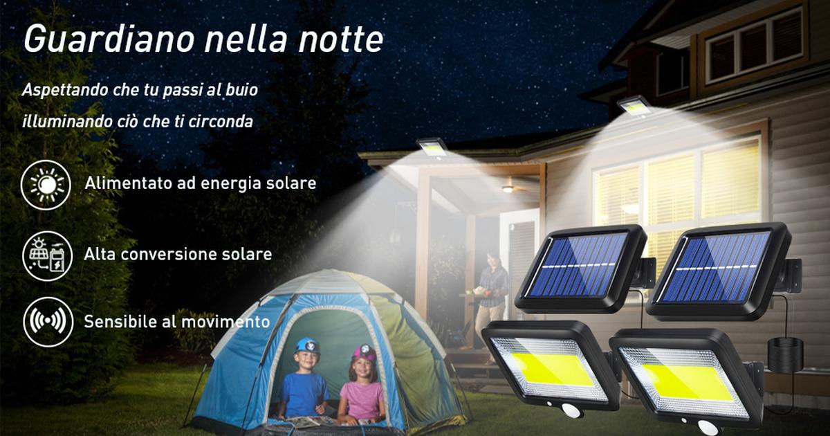 Luce solare a LED per esterni: recensione e prova pratica