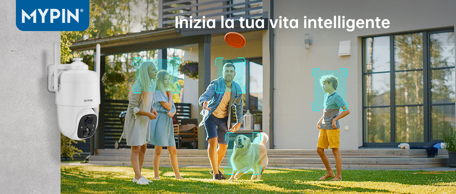 MYPIN 2K: la telecamera di sorveglianza esterno IP65