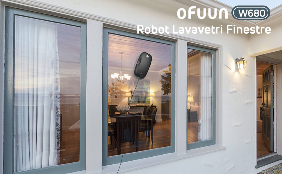 Pulizia delle finestre senza sforzo con oFuun Robot Lavavetri Finestre W680