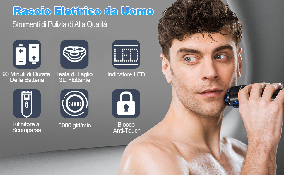 Recensione del Rasoio Elettrico Barba Wet & Dry per Uomo