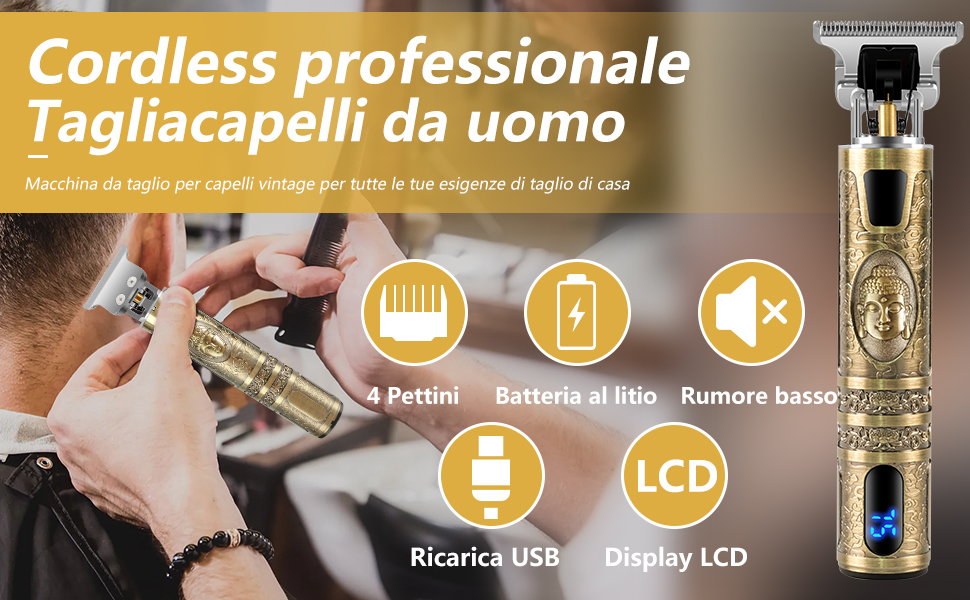 Recensione del Tagliacapelli Uomo Professionale Impermeabile IPX7