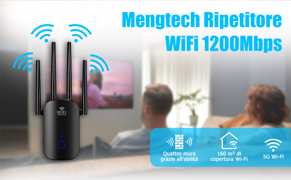 Ripetitore WiFi 1200Mbps Dual Band: la recensione completa