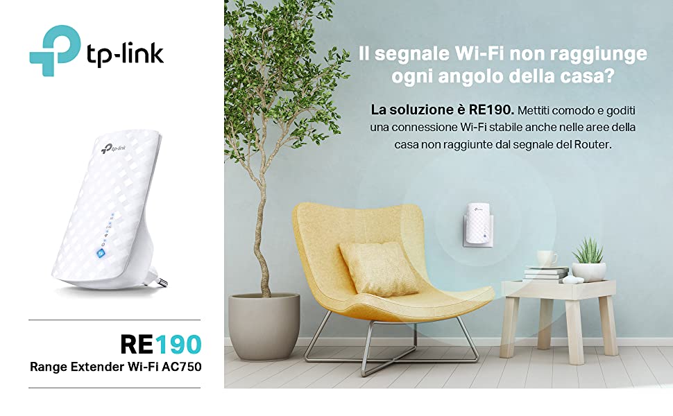 TP-Link RE190: l’amplificatore wifi con tecnologia Onemesh