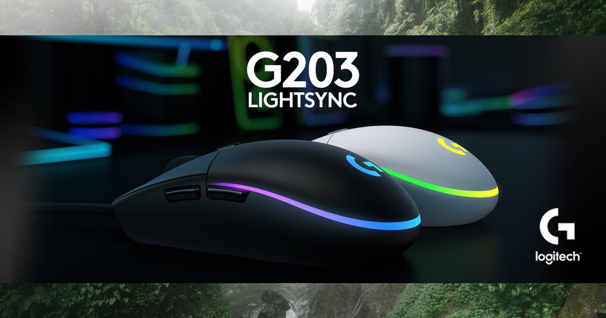 Logitech G203 LIGHTSYNC: Mouse Gaming Nero con Peso Ridotto